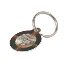 Maple Leaf Tartan Burgundy Cat aanpassen