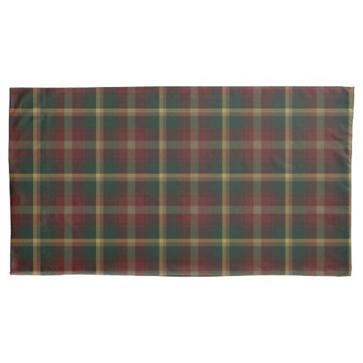 Maple Leaf Tartan Pset. Canada National Tartan Kussensloop (Voorkant-Links)