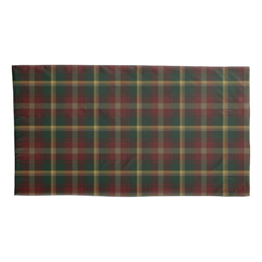 Maple Leaf Tartan Pset. Canada National Tartan Kussensloop (Achterkant-Rechts)