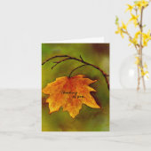 Maple Leaf Thinking of You Kaart (Gele Bloem)