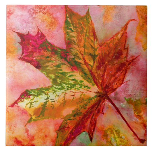 Maple Leaf Tile. Tegeltje (Voorkant)