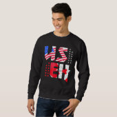 Maple Leaf US Flag Canadian American Pride Useh Ca Trui (Voorkant volledig)