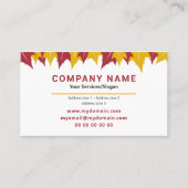 Maple Leaf Visitekaartje Herfst Autumn Color (Voorkant)