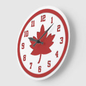 Maple Leaf Wall Clock Grote Klok (Hoek)