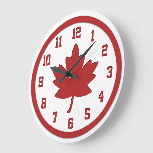 Maple Leaf Wall Clock Grote Klok (Hoek)