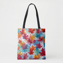 Maple Leaf Waterverf Design Bag Tote Bag