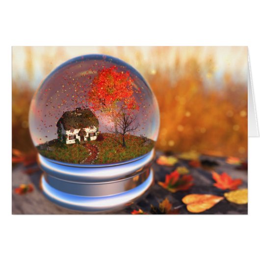 Maple Leaf Wereldbol Kaart (Voorkant Horizontaal)