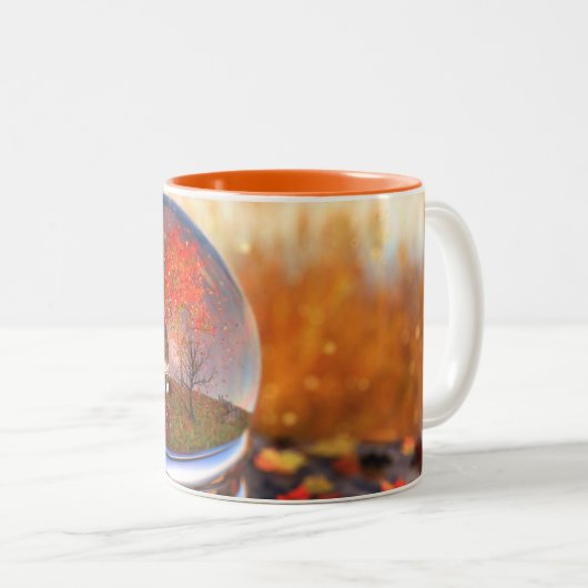 Maple Leaf Wereldbol Mok (Voorkant rechts)