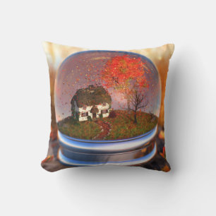 Maple Leaf Wereldbol Pillow Kussen