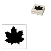 Maple Leaf Wood Art Stamp Rubberstempel (Gestempeld)