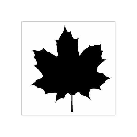 Maple Leaf Wood Art Stamp Rubberstempel (Afrduk)