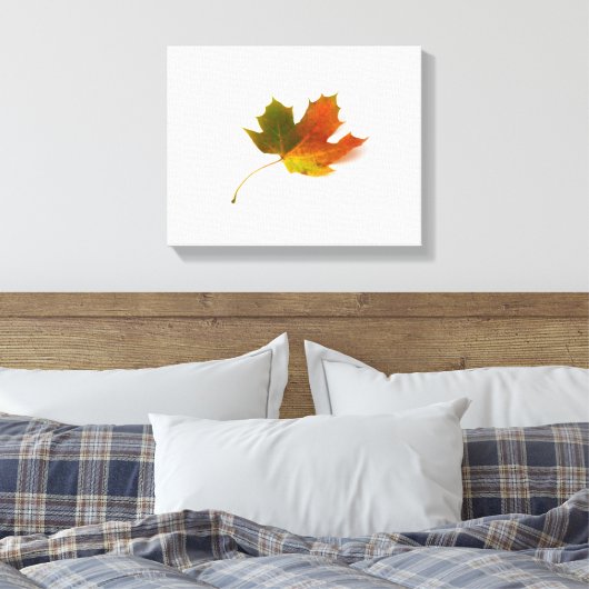 Maple Leaf Wrapped Canvas Afdruk (Insitu (Slaapkamer))