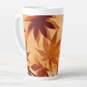 Maple Leaves Achtergrond-10792 Latte Mok (Linkerhoek)
