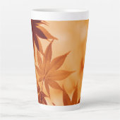 Maple Leaves Achtergrond-10792 Latte Mok (Voorkant)