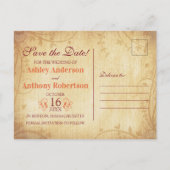 Maple Leaves Bruiloft Herfst Herfst Save the Date Aankondigingskaart (Achterkant)