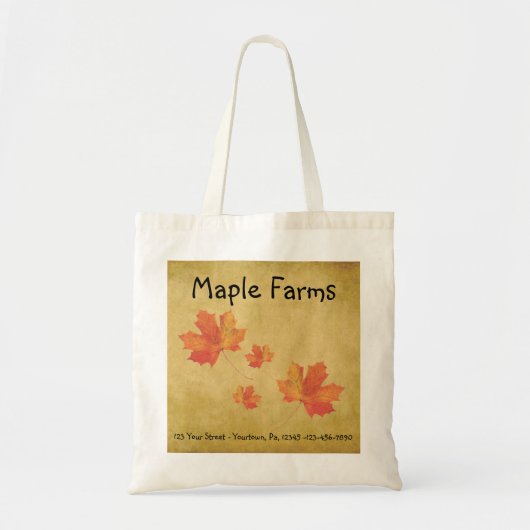 Maple Leaves Business Canvas tas (Voorkant)