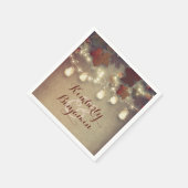 Maple Leaves en Mason Jars Fall Bruiloft Servet (Hoek)