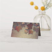 Maple Leaves en String Lights Fall Wedding Plaatskaartje (Achterkant)