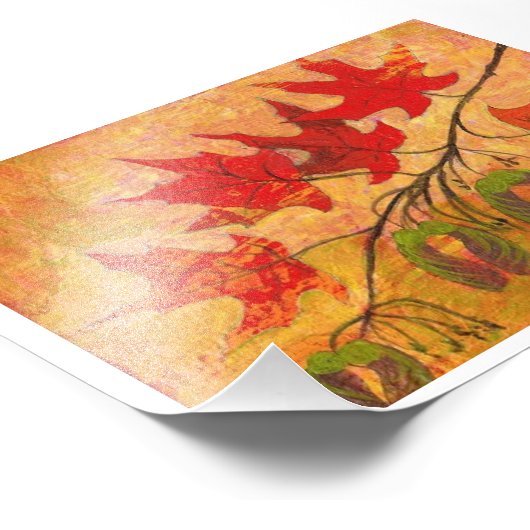 Maple Leaves Foto Afdruk (Hoek)