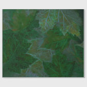 Maple Leaves Green Neon Summer Cadeaupapier (Vlak)