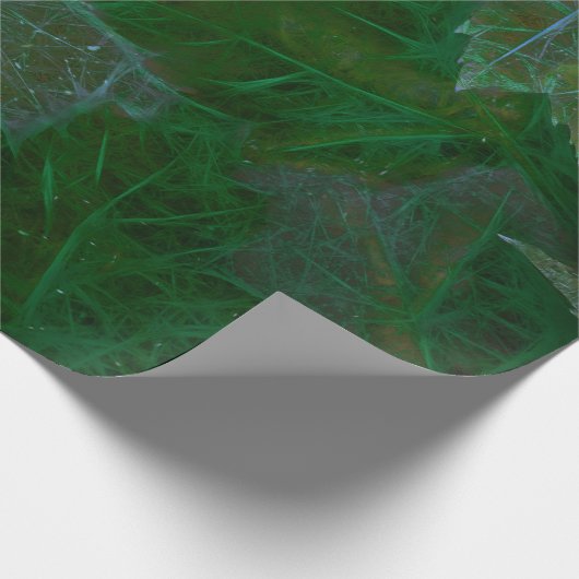 Maple Leaves Green Neon Summer Cadeaupapier (Hoek)