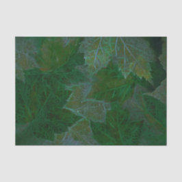 Maple Leaves Green Neon Summer Tissuepapier