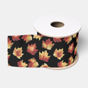 Maple Leaves Grosgrain Lint