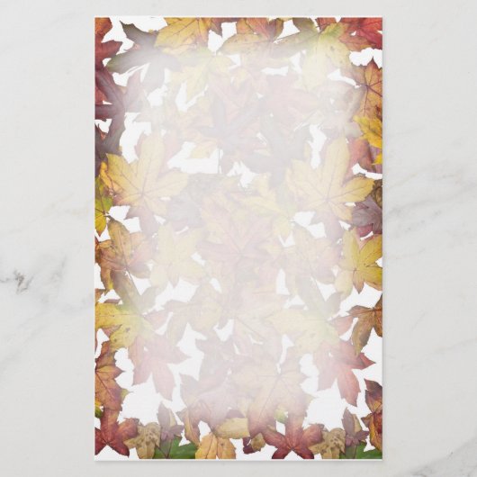Maple Leaves in Herfst Briefpapier (Voorkant)
