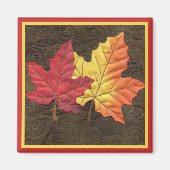 Maple Leaves in Herfst Magneet (Voorkant)
