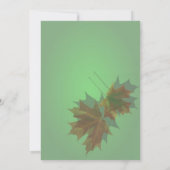 Maple Leaves Invitation Kaart (Achterkant)
