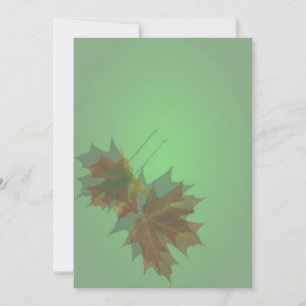Maple Leaves Invitation Kaart