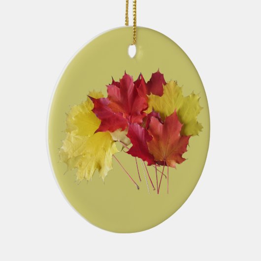 Maple Leaves Keramisch Ornament (Rechts)
