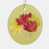 Maple Leaves Keramisch Ornament (Links)