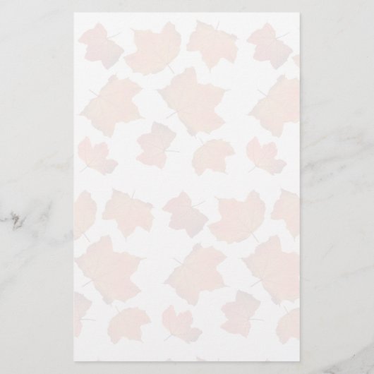 Maple Leaves Lined Writing Paper  Briefpapier (Achterkant)