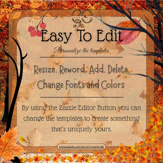 Maple Leaves Monogram & Datum Keepsake Ornament