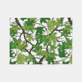 Maple leaves on white fleece deken (Voorkant (Horizontaal))