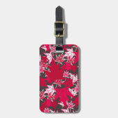 Maple Leaves op een Koolse achtergrond Bagagelabel (Voorkant verticaal)