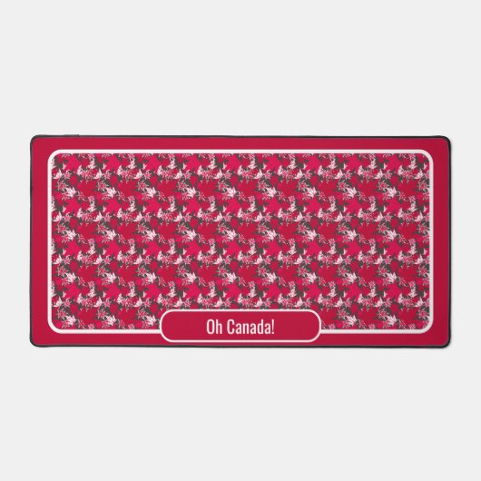 Maple Leaves op een Koolse achtergrond Bureaumat (Voorkant)