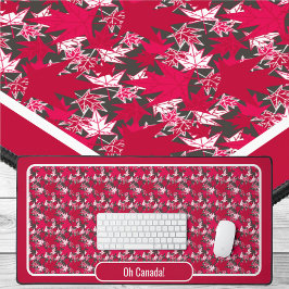 Maple Leaves op een Koolse achtergrond Bureaumat