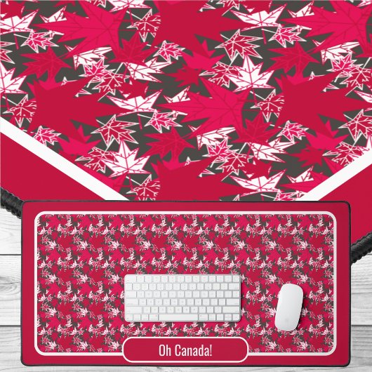 Maple Leaves op een Koolse achtergrond Bureaumat