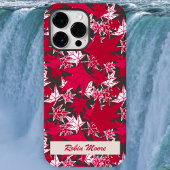 Maple Leaves op een Koolse achtergrond Case-Mate iPhone Case