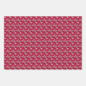 Maple Leaves op een Koolse achtergrond Inpakpapier Vel (Voorkant 3)