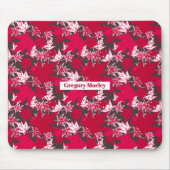 Maple Leaves op een Koolse achtergrond Muismat (Voorkant)