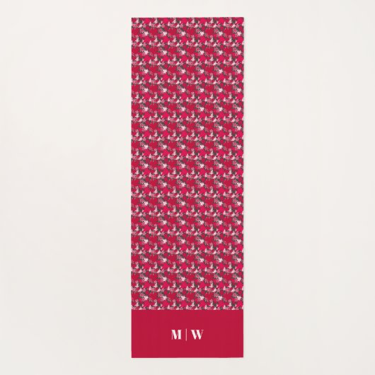 Maple Leaves op een Koolse achtergrond Yogamat (Achterkant)