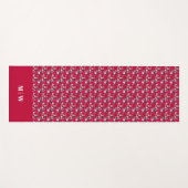 Maple Leaves op een Koolse achtergrond Yogamat (Voorkant (horizontaal))