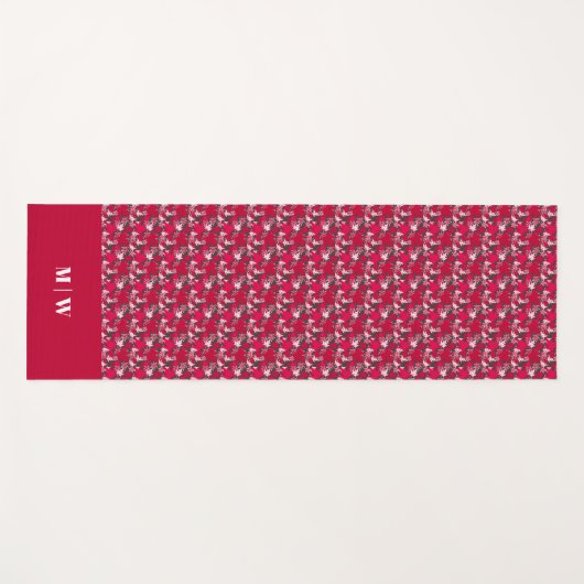 Maple Leaves op een Koolse achtergrond Yogamat (Voorkant (horizontaal))