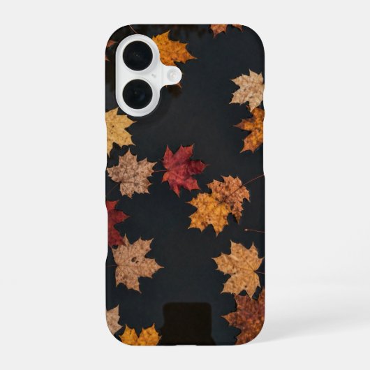 Maple Leaves Pattern Fall Phone Case iPhone 16 Hoesje (Achterkant)