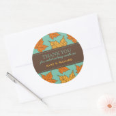 Maple Leaves Pattern Wedding Favor Stickers (Envelop)