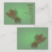 Maple Leaves-profielkaart Visitekaartje (Voorkant / Achterkant)
