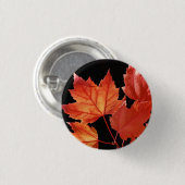 Maple Leaves Ronde Button 3,2 Cm (Voorkant /achterkant)